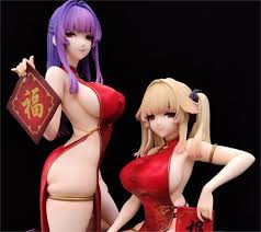40cm Native Bountiful Year Sexy Cute Nude Cheongsam Girl Model Anime Action  Hentai Figure Adult Collection Toys Doll Gifts 