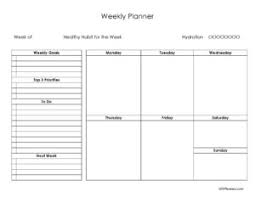 Build a journal, schedule, or just plan your week ahead of time using our free, simple tools. Cute Weekly Planner Template