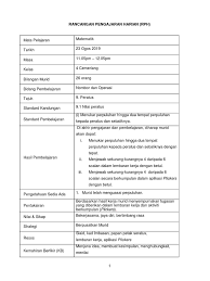 Rph matematik tahun 6 2019. Rph Matematik Tahun 4