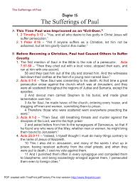 15 The Sufferings Of Paul Bible Charts