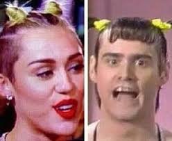Mtv Vmas 2013 Did Miley Cyrus Rip Off Jim Carrey For Her Look Bones Funny Miley Just For Laughs