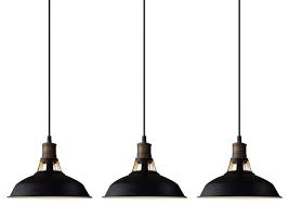 Midas satin brass industrial seeded glass bell mini pendant light. Black Barn Industrial Pendant Lighting Loft Light Fixture Set Of 3 Industrial Kitchen Island Lighting By Ecopower Light Llc Houzz