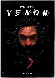 Том харди, мишель уильямс, риз ахмед и др. Artstation Venom Poster Debabrata Purkayastha