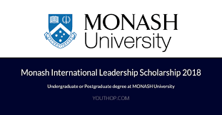 Check spelling or type a new query. Monash International Leadership Scholarship 2018 Youth Opportunities