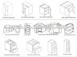 standard sizes modular kitchen cabinets