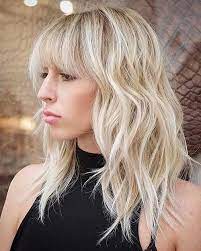 Short Blonde Hairstyles 2017 19 Blonde Layered Hair Blonde Hair With Bangs Medium Blonde