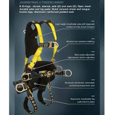 Falltech Journeyman Tower Climber Body Harness Medium Belt