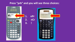 How To Use The Ti 30xs Or Ti 30x Iis To Calculate Combinations And Permutations Youtube