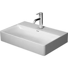 Zum produktvergleich hinzufügen aus der vergleichsliste entfernen elektrisch. Duravit Durasquare Mobel Waschtisch Compact 600 Mm Ohne Hahnloch Geschliffen Wondergliss