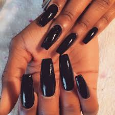 You can either grow them really long or keep them relatively shorter. Coffin Acrylic Nails Black Nail And Manicure Trends