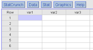 3) statcrunch uses variables in the select column(s) box on the right to create graphs. Mathcs Org Statcrunch Manual
