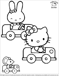 Find the best hello kitty coloring plates right here! Hello Kitty Color Book Page Coloring Library