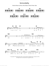 Chords, lyrics to song 'let's talk about love' of artist celine dion. Dion Immortality Sheet Music For Piano Solo Chords Lyrics Melody