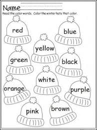 English texts for beginners to practice reading and comprehension online and for free. Free Mitten Color Word Practice Great For Pre K And Kindergarten During The Winter Kindergarten Colors Preschool Colors Preschool