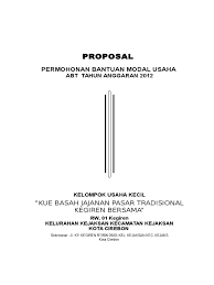 Contoh proposal bantuan dana usaha. 152869179 Contoh Proposal Permohonan Bantuan Modal Usaha