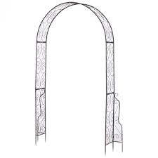 Les arches de jardin se parent de plantes grimpantes annuelles (capucines, pois de senteur, etc.) pour une couverture fleurie légère à varier d'une année à l'autre. Arche De Jardin Arche A Rosiers Style Fer Forge Dim 120l X 30l X 226h Cm Metal Epoxy Noir Vieilli Cuivre Objet De Decoration De Jardin Decoration De Jardin