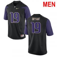 Mens Hunter Bryant Washington Huskies Black 2019 Ncaa Football Jersey