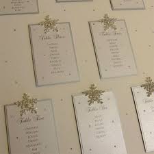 crystal snowflake wedding table plan by weddingparaphernalia