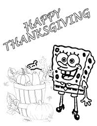 Maybe you would like to learn more about one of these? Spongebob Harvest Thanksgiving Coloring Page H M Coloring Pages Coloring Home