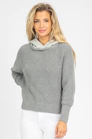 Reinvigorate your everyday style with fresh new pieces from ming wang knits. Helga Sweater In Grey L Abeye