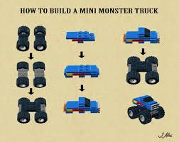 Mini Monster Truck Instructions Lego Activities Lego Design Micro Lego
