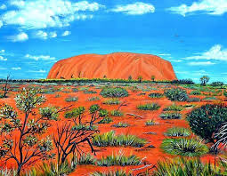 Uluru Is The Official Aboriginal Name For Ayres Rock Which Refers To Both The Rock Itself And The Waterhole Buy Art Artworks Landscape Art Landscape Paintings