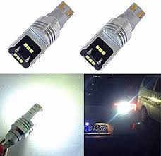Amazon Com Alla Lighting 2200 Lumens Extremely Super Bright Led 912 921 Bulb Back Up Light 6000k Xenon White High Power T15 912 Led Bulb Bright Led Lamp Sets