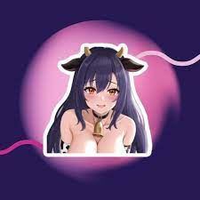 Lewd Cow Girl Bubble-free stickers Anime Cosplay Hentai Ecchi Oppai Otaku  Kawaii | eBay