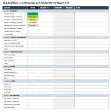 Describe a plan for electing candidates that. Free Marketing Campaign Templates Smartsheet