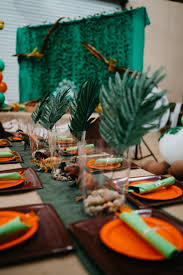 Dinosaur Birthday Party Kids Table Dinosaur Birthday Party Dinosaur Party Decorations Dinosaur Themed Birthday Party