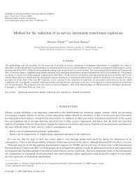 Scopri ricette, idee per la casa, consigli di stile e altre idee da provare. Pdf Instrument Transformer Safety From Explosion In Service Verification