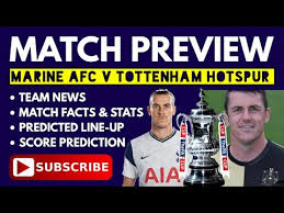 You are on page where you can compare teams marine vs tottenham before start the match. Match Preview Marine Afc V Tottenham Fa Cup Team News Match Facts Stats Predicted Line Up Youtube