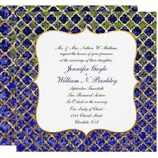 Moroccan Night Wedding Invitation Zazzle Com Wedding Invitations Wedding Night Blue Wedding Invitations