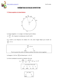 La trajectoire d'un point matériel est le lieu géométrique des positions successives occupées par le point au cours du temps par rapport au repère choisi. Cours Cinema Ti Que Rotation Bac Pro Industriel Mouvement De Rotation Acceleration