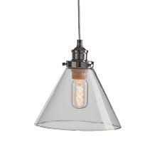 Conical Glass Shade With Metal Fitting Glass Light Shades Glass Shades Ceiling Pendant Lights