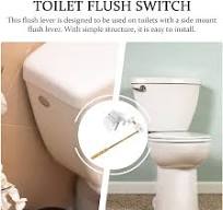 TEHAUX Poignée de levier de chasse d'eau de toilette, bouton de levier de  chasse de toilettes, levier de rechange pour réservoir de toilettes, bouton  ...