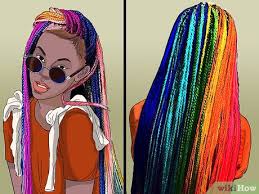 They are braided close to the scalp either on natural hair or with the use of extensions. 3 Ways To Dye Braids Wikihow