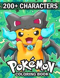 ⭐ free printable pokemon coloring book. Pokemon Coloring Book 200 Characters Pokemon Coloring Pages Of The Most Extraordinary Pokemon Characters Recommended For Kids Ages 4 8 Unofficial Publication Blue 9798642282809 Amazon Com Books