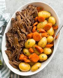 Take approximately equal proportions of beef, potatoes, and just made this with raw potato, shredded carrot, and onion. Instant Pot Roast Beef With Potatoes And Carrots Recipe By Ashley The Recipe Rebel The Feedfeed