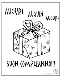 Disegno Di Biglietto Buon Compleanno Da Colorare Per Bambini Con