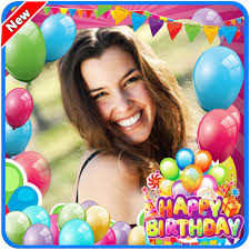Personalize birthday photo frame with name online. Birthday Photo Frame Appsfill
