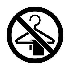 No Or Stop Cloakroom Icon Hanger Wardrobe Sign Clothes Service Symbol Prohibited Ban Stop Symbol No Cloakroom Icon Vector Stock Illustration - Download Image Now - iStock