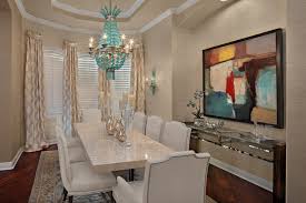 If you like big flowing curtains that puddle when it comes to the type of fabric, it really depends on the look you're going for. Formal Dining Room Transitional Dining Room Tampa By Kds Interiors Inc Houzz Au
