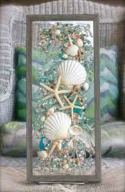 Visit the joann fabric and craft store online to find the best selection of home decor. 58 Ideas Bath Room Beach Ideas Diy Sea Glass Seashell Wall Art Beach Glass Art Sea Crafts