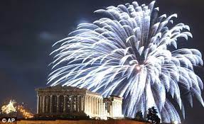 firework #greece | Fireworks, New years eve fireworks, Greece