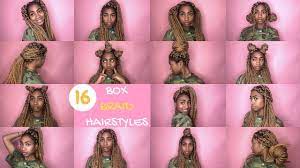 Braids are an easy and so pleasant way to forget about hair styling for months, give your hair some rest and protect it from harsh environmental factors. 16 Box Braid Hairstyles Cute Easy Ways To Style Box Braids Youtube