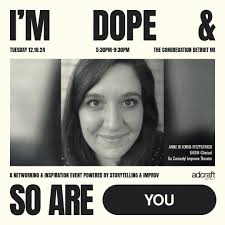 ✨ I'm Dope…& So Are You is almost here! Get ready for an unforgettable  evening of reinvention, resilience, and inspiration featuring Toby Barlow  from Lafayette American, Fran Westbrooks from #BLVDContent, Jaime Pescia
