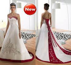 Discount Sweetheart Luxury Embroidery A Line Wedding Dresses Wine Red Trim Silver Beading Corset Bridal Hot Wedding Gowns Online Shopping A Line Wedding Gown Fr Ball Gown Wedding Dress Black Wedding