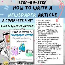 Newspaper article from the sunday express. Digital Print How To Write A Newspaper Article Bundle Alberta Curriculum