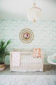 Palm Leaves Wallpaper Girls Bedroom Wallpaper Tropical Nursery Girl Nursery Wallpaper